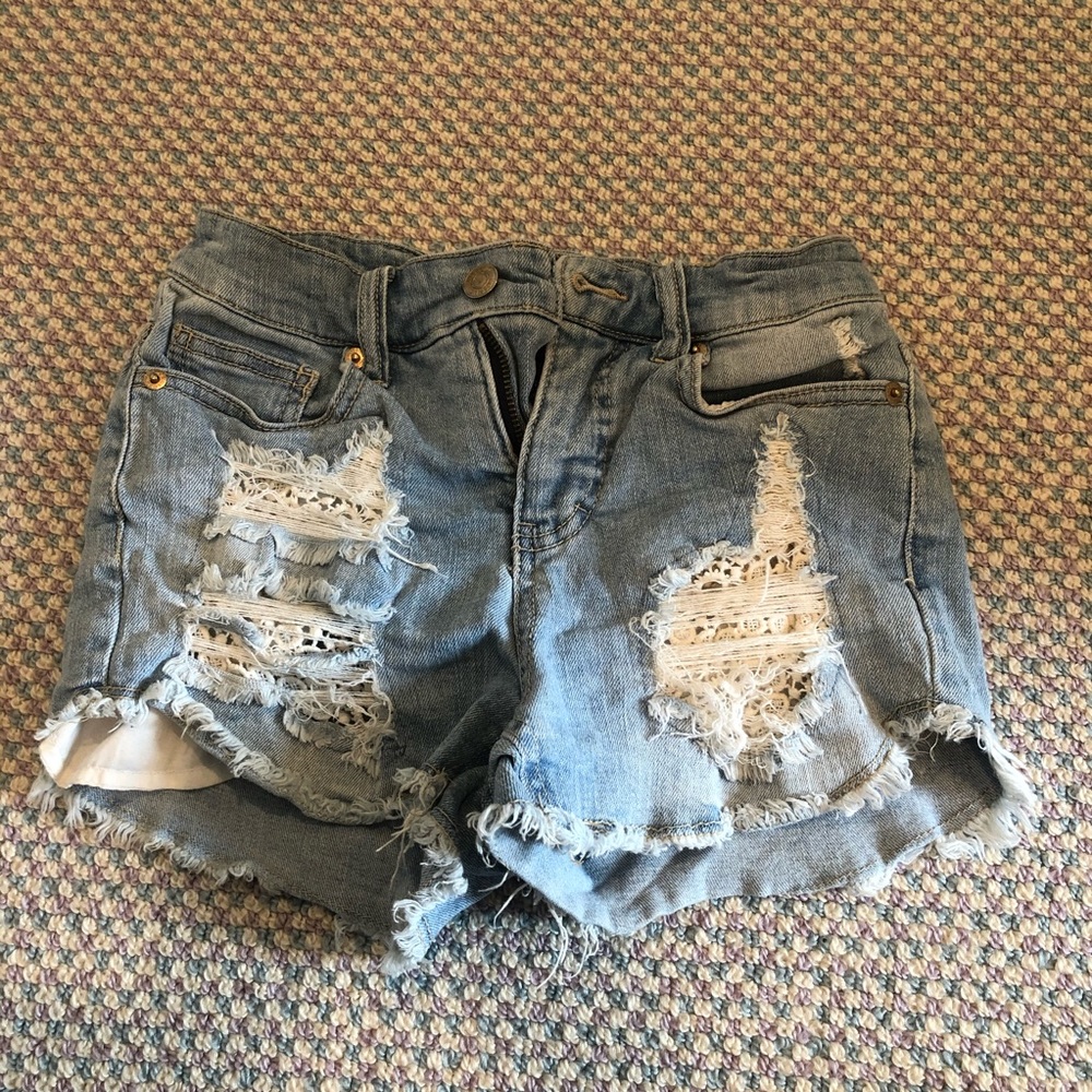 Trendy denim jean shorts